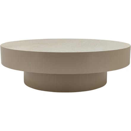 PTMD - Salontafel Corfu - Beige - 90x90x27cm