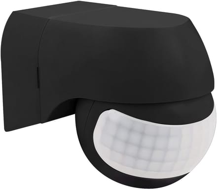 LED Bewegingsmelder buiten muur opbouw zwart IP44
