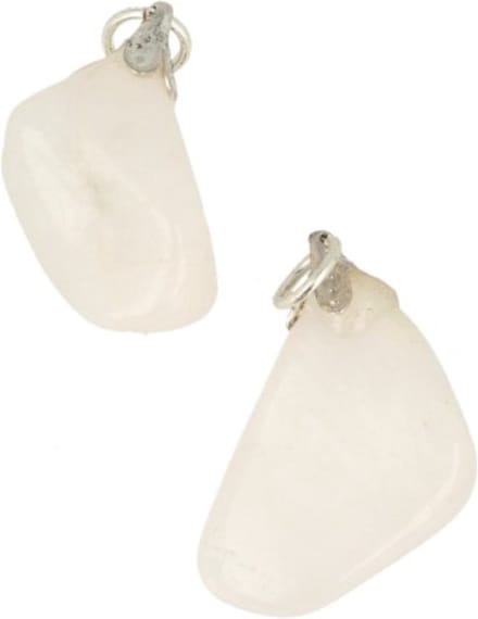 Petaliet wit edelsteen hanger