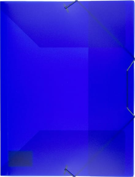 Kangaro elastomap - A4 - PP - transparant blauw