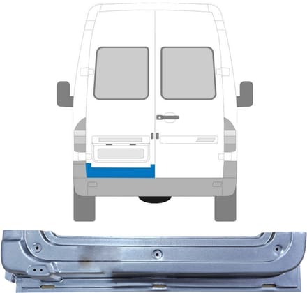 Reparatie plaatwerk achterste deuren voor Mercedes Sprinter 1995-2006 / Links