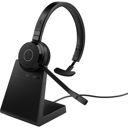 Jabra Evolve 65 TE + Charging Station Enkelzijdig / Mono UC (Universal Communications)