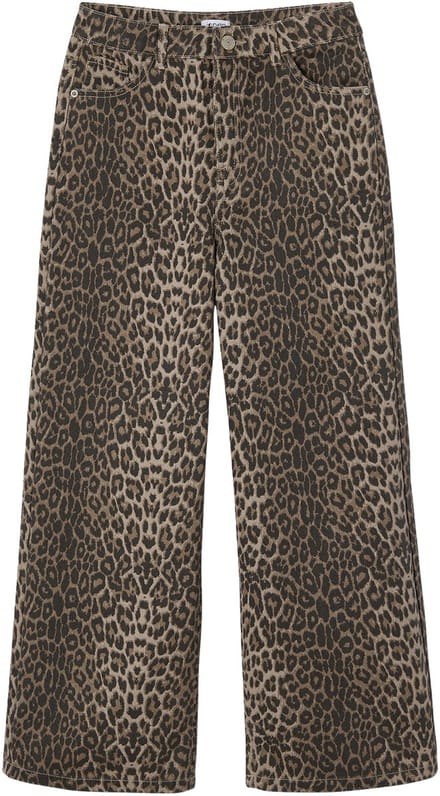 Jonen Wijde meisjessweater met luipaardprint JONEN