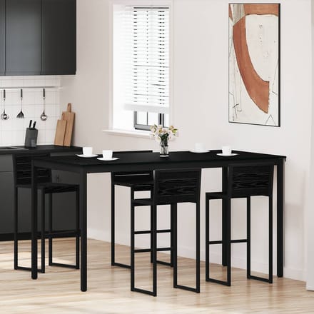 vidaXL - Staande - Bartafel - Bewerkt - hout - Rechthoekig