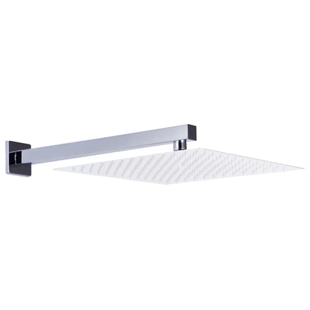 vidaXL - Douchearm - vierkant - 30 - cm - roestvrij - staal - 201 - zilverkleurig