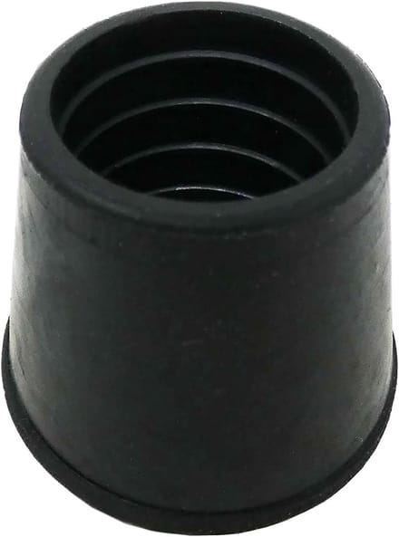 40x Antislip Rubberen Stoelvoet Dop Set - Zwart - Binnendiameter 19 mm (3/4 inch)