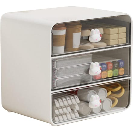 Cosmetic opbergdoos lade type make-up opbergdoos desktop plank mand voor studentenslaapzaal gray