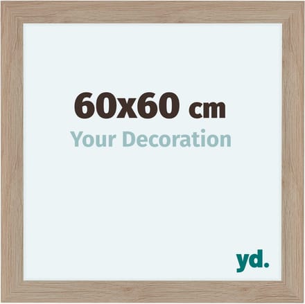 Your Decoration - Fotolijst 60x60 cm - MDF - Eiken Licht - Como