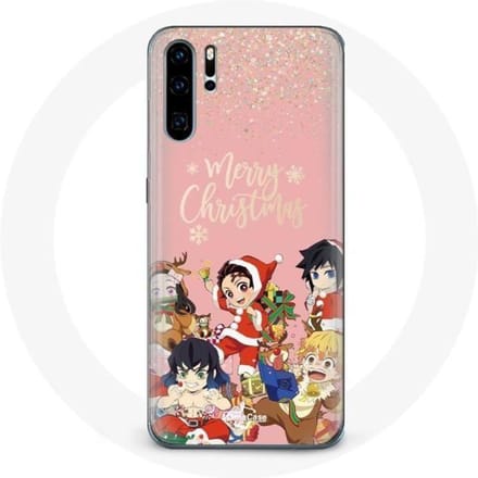 Coque pour Huawei P30 Pro Demon slayer merry christmas affiche Anime Manga
