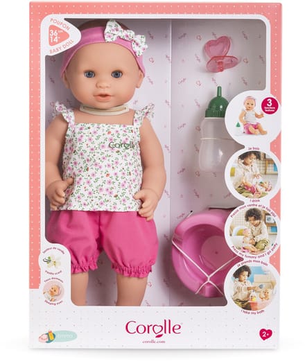 Corolle Mon Grande Poupon Drink- en Plaspop Emma - 36cm