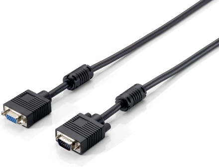 Equip 118800 VGA kabel 1 meter VGA (D-Sub) Zwart