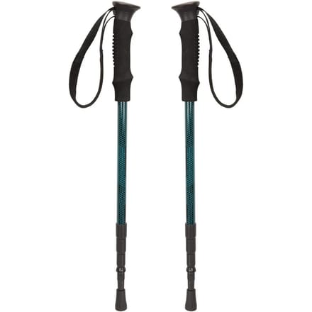 Mountain Warehouse Compact Wandelstok (Verpakking van 2) (Blauwgroen)