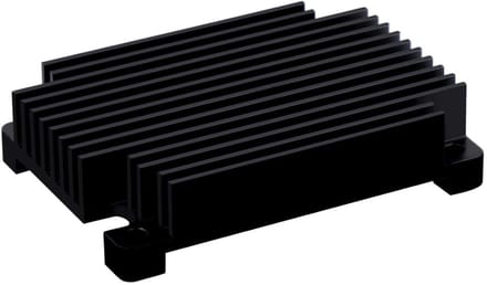 Aluminium Koellichaam - Passieve Koeler - Module Koelen - Stille Werking - 5.5 x 4 x 1 cm - Zwart