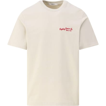 t-shirt Replay groen slim fit logo opdruk