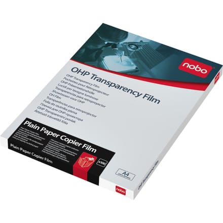 Overheadprojector transparanten Nobo voor kopieermachines 100 stuks