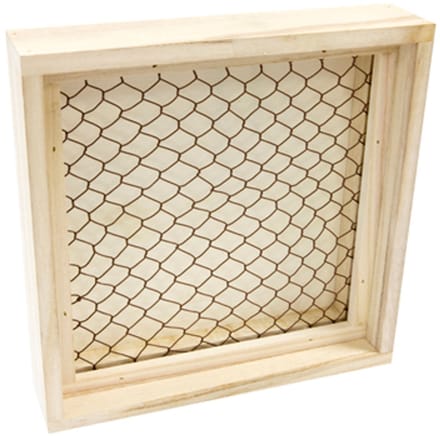 HOBI - Houten rasterframe voor berichten 25 x 25 cm