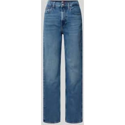 Straight fit jeans van katoenmix, model 'LAYLA'