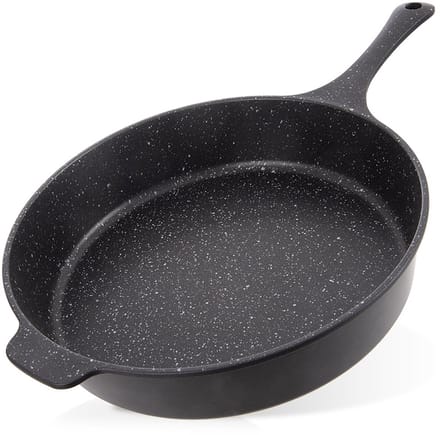 Koekenpan Graniet Diep GRANDE 28 cm, 3 l - Multifunctionele Pan voor Vlees - Groenten