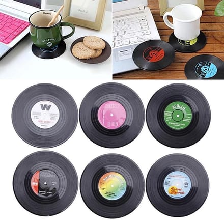 Creatieve Onderzetters-Vinyl coaster-Retro placemat-cadeau tip-6 stuks