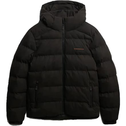 Superdry - Microvezel Sport Puffer Jas Met Capuchon - Heren - Gewatteerde jassen