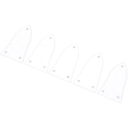5 Stuks Witte Gitaar Truss Rod Cover Set 3 Gaten Plastic Elektrische Gitaar Bas Truss Rod Cover Plaat Kit white