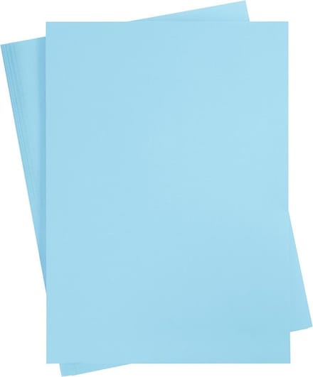Gekleurd Karton, A2 420x594mm lichtblauw, 100 vel | Knutselkarton
