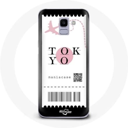 Coque pour Samsung Galaxy A8 2018 Billet d'avion tokyo Japon