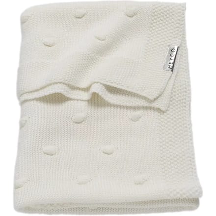 Meyco Baby Knots wiegdeken - offwhite - 75x100cm - 1.0 TOG