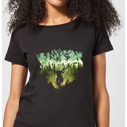 Harry Potter Patronus Lake dames t-shirt - Zwart - M