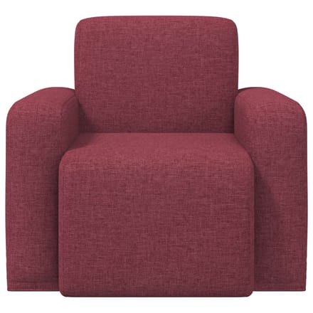 vidaXL - Fauteuil - Wijnrood - Stof