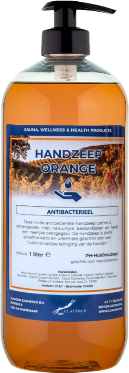 Handzeep Orange 1 liter - met gratis pomp