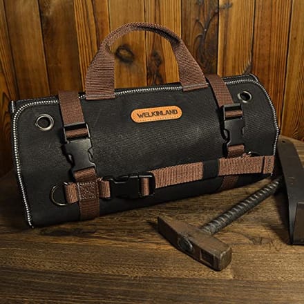Duurzame Waxed Canvas Gereedschapsrol met 15 Vakjes