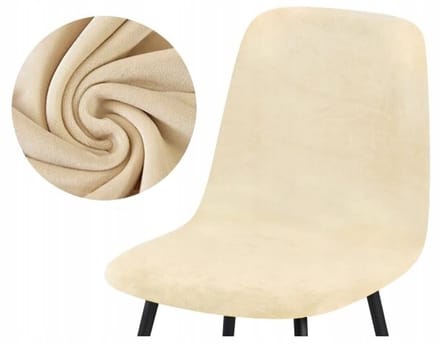 Merkloze Velours Stoelhoes - Crème Beige