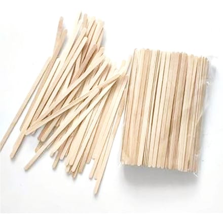 1000 Pièces Bâtonnets de Glace en Bois 14x0.5x0.1cm Bâtonnets d'Artisanat pour Cire Abaisse-langue beige