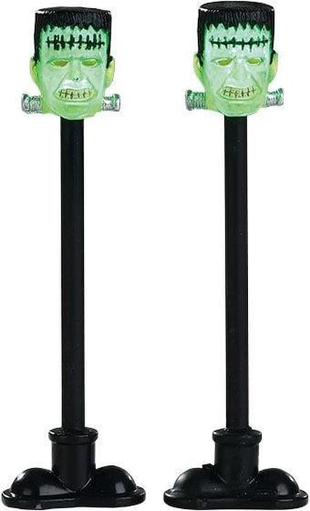 Lemax - Frankenstein Lamp Post -  Set Of 2