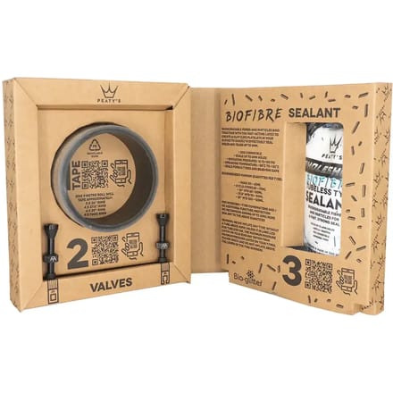 Conversiekit voor tubeless wiel met 42mm ventiel Peaty's