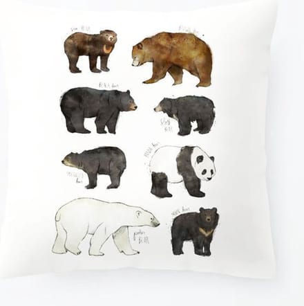 Kussenhoes Kinderkamer Beren | Kussen kinderkamer 45x45 cm