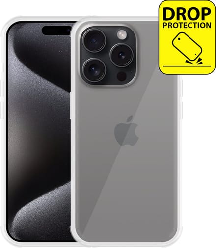 Just in Case hoesje geschikt voor iPhone 15 Pro Hoesje - Impact Shockproof Case - Transparant