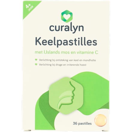 Keelpastilles Curalyn IJslands mos 36 stuks