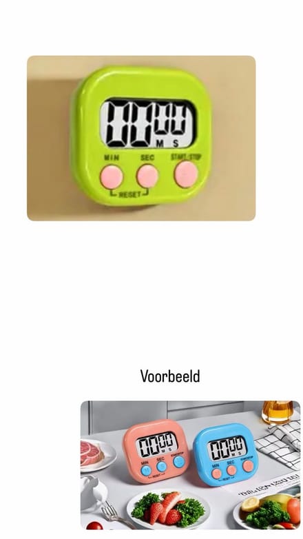 Akyol - Magnetische Kookwekker Inclusief Standaard | Digitale Kook Wekker Timer | Digitaal | Groen