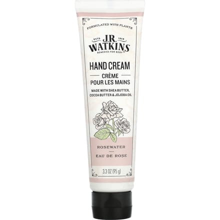 J R Watkins, Handcrème, Rozenwater, 95g (3,3 oz) white