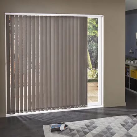Madeco 3328 Verticale Lamellen 5 Stuks Brandwerend Lichtdoorlatend Bruin 8,9 X 280 Cm