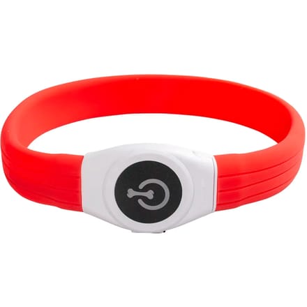 Duvoplus - Dierenkleding - Hond - Flash Light Ring Maxi Usb Silicon 65x2,5x1cm Rood - 1st