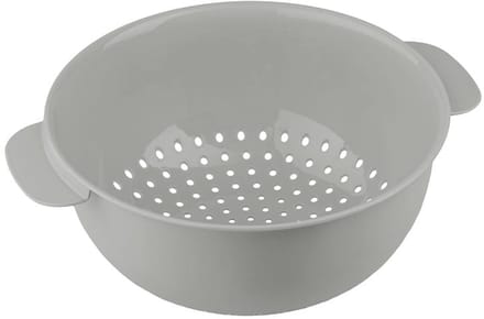 Molly Kunststof Zeef met Handvatten - 23,5 cm - Grijs