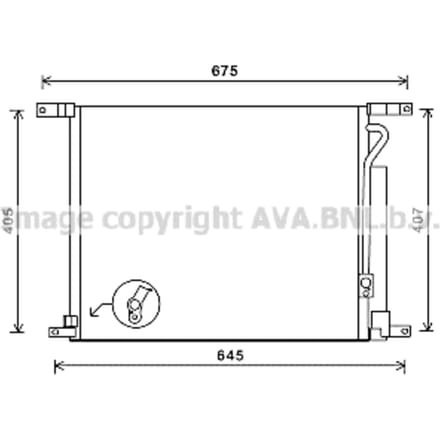 Condensator, airconditioning AVA COOLING DWA5139D AVA