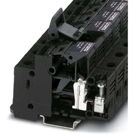 Phoenix Contact 3048399 Zekering-serieklem 18 mm Schroeven  Zwart 12 stuk(s)