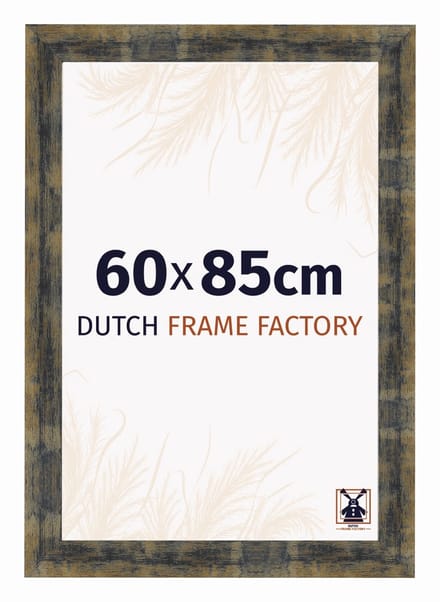 Fotolijst 60x85 cm - MDF - Blauw Goud Gemeleerd - Praag