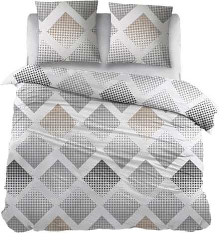 Snoozing Fieke Dekbedovertrek - Extra breed - 260x200/220 cm - Grijs