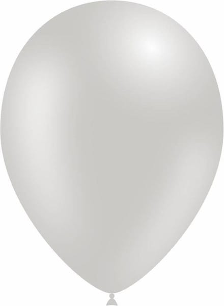 Zilveren Ballonnen Metallic 30cm 10 stuks