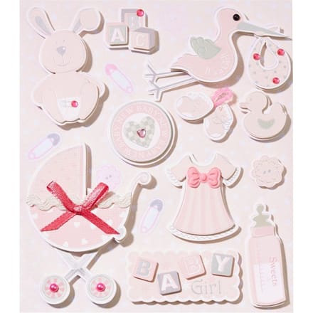 3D Sticker "Baby Girl II"